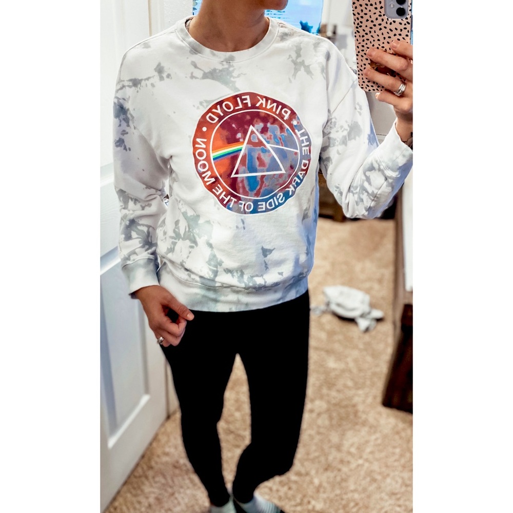 Pink Floyd tie dye crew neck